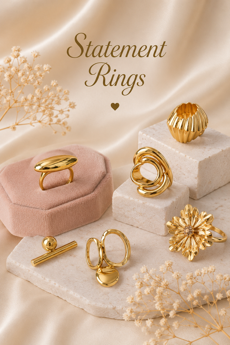 Statement Rings | Bold Gold Rings India — SIOBHÁN