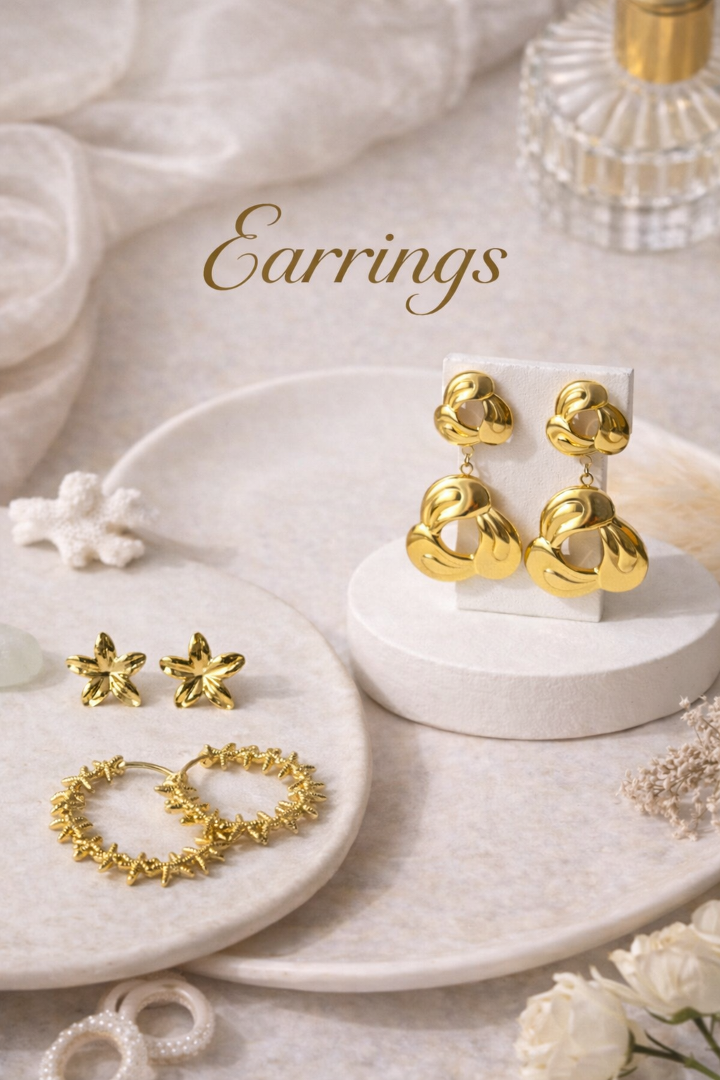 Earrings | Anti-Tarnish Gold Earrings Online India — SIOBHÁN