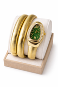Serpent Winding Luxe Watch product shot — anti-tarnish gold watch India — SIOBHÁN