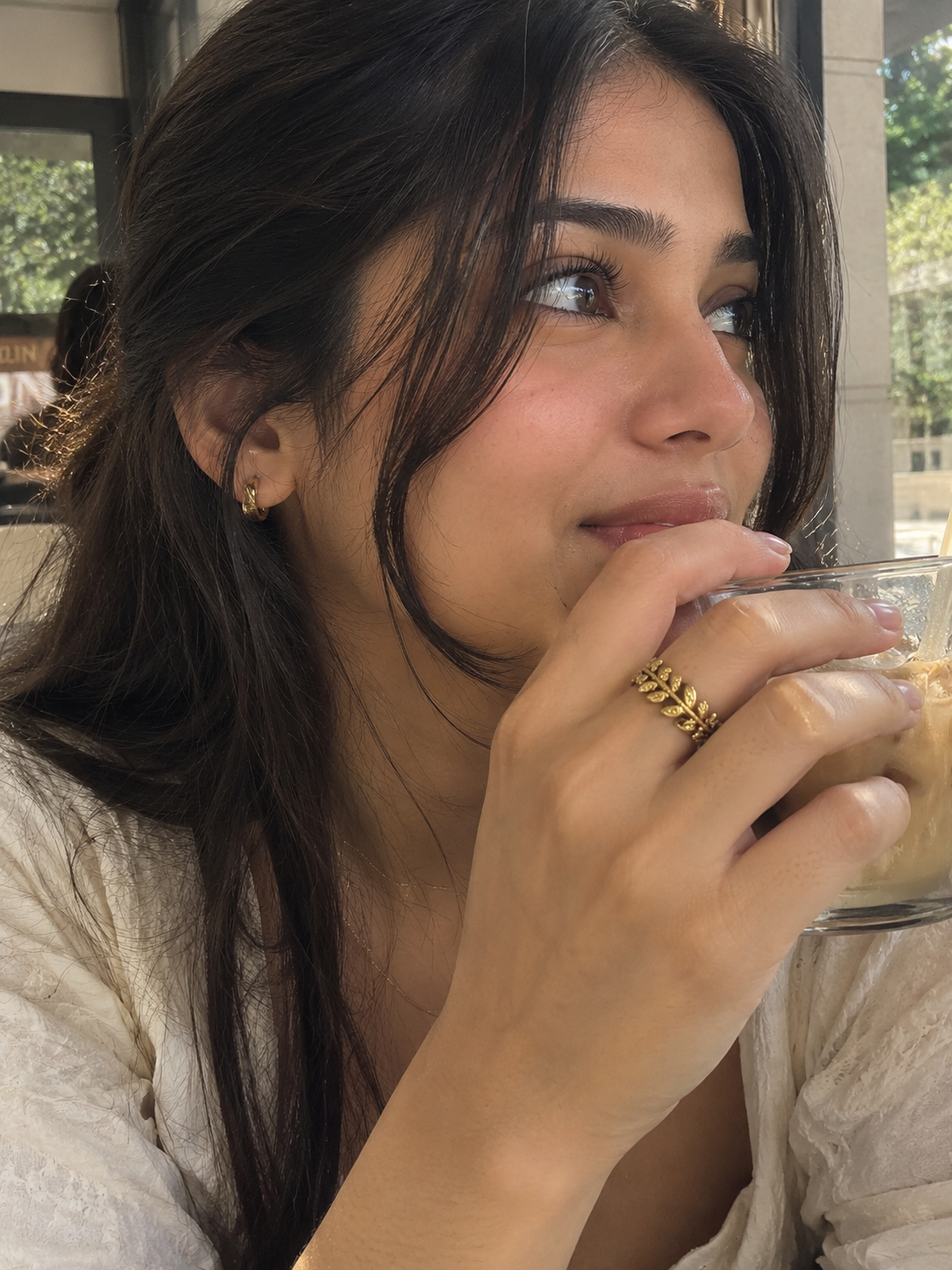 Gold Olive Leaf Wreath Ring