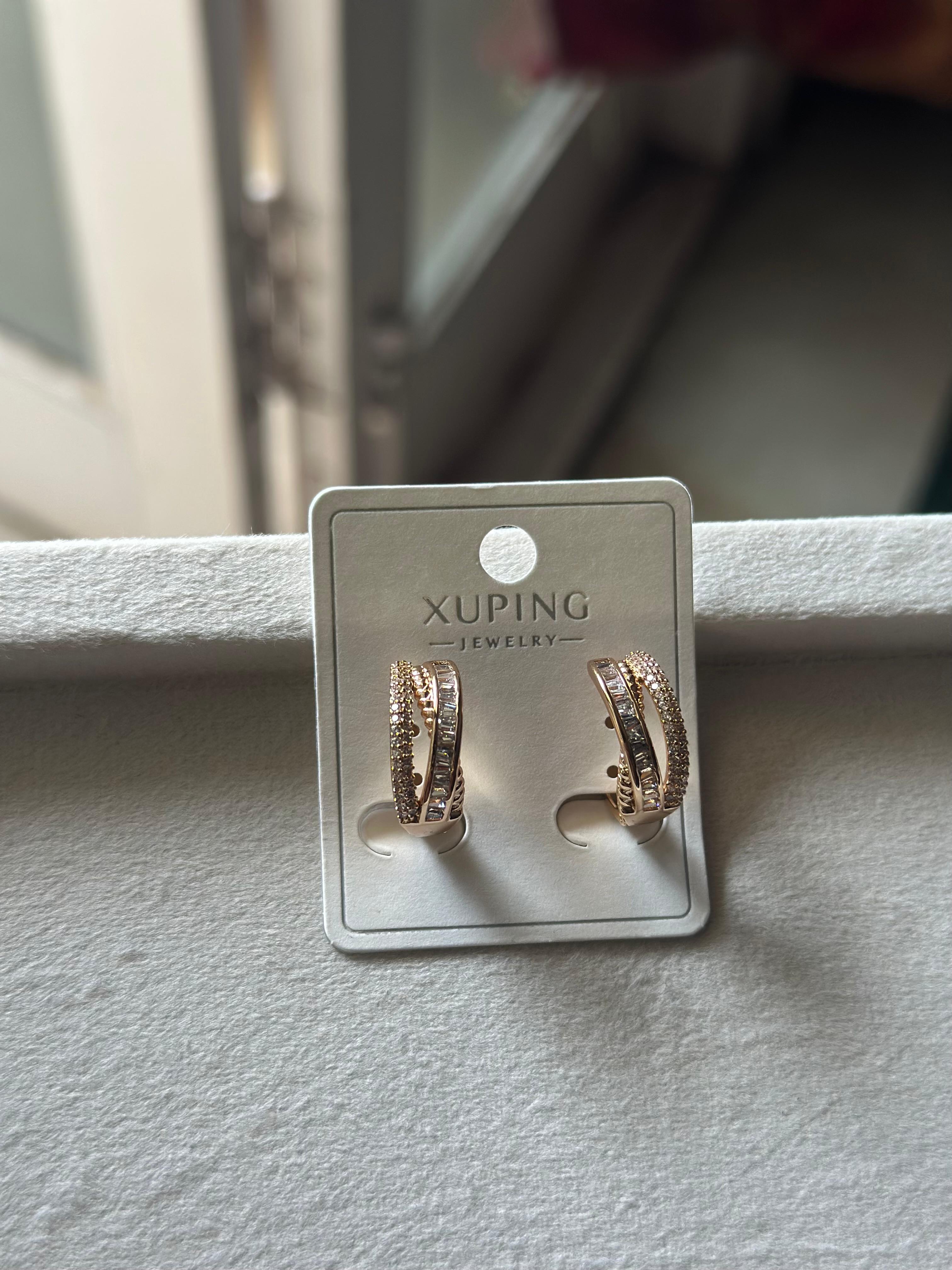 Aurora Pavé Huggie Earrings