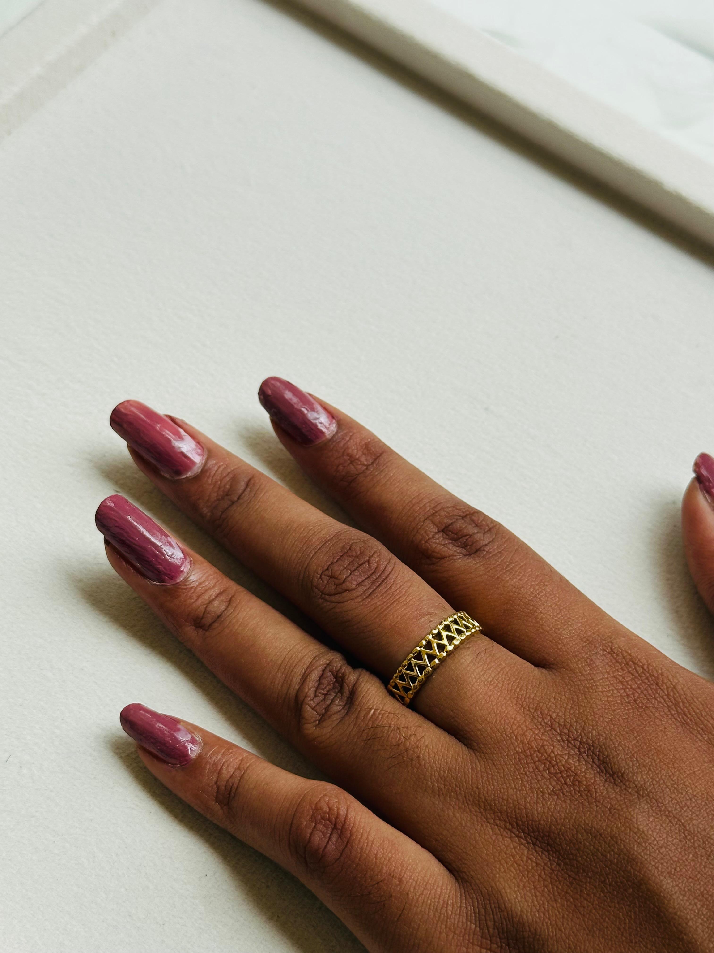 Geometric Lattice Cuff Ring