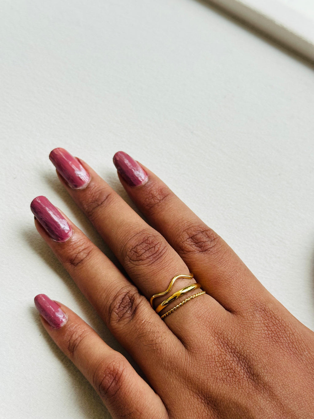 Minimalist Gold Ring Stack Set