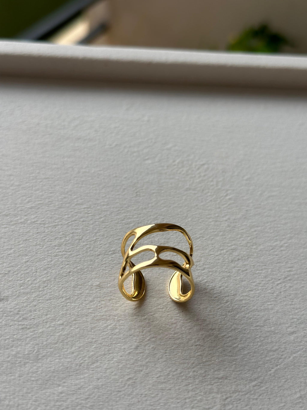 Open Lattice Sculptural Ring