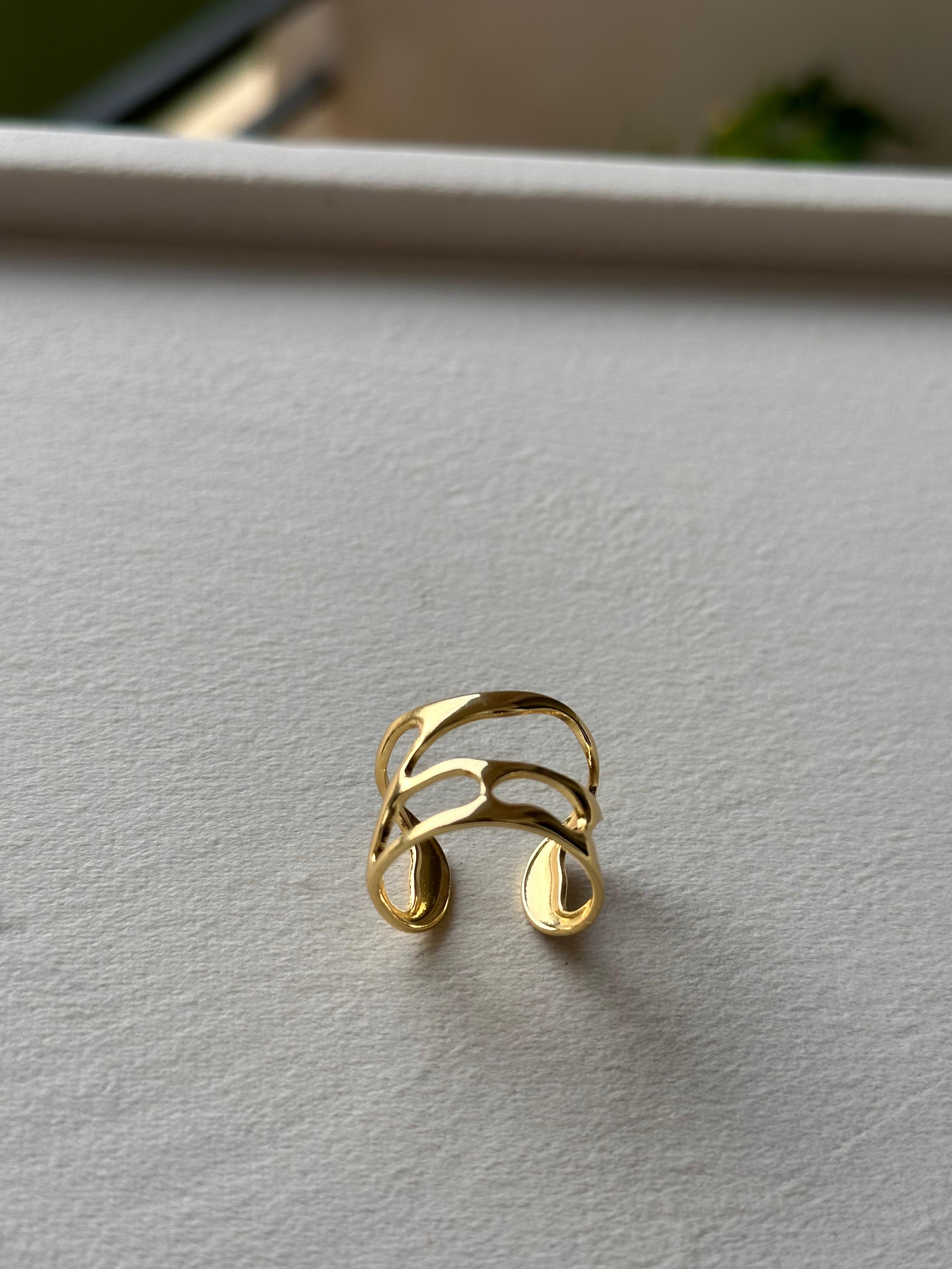 Open Lattice Sculptural Ring