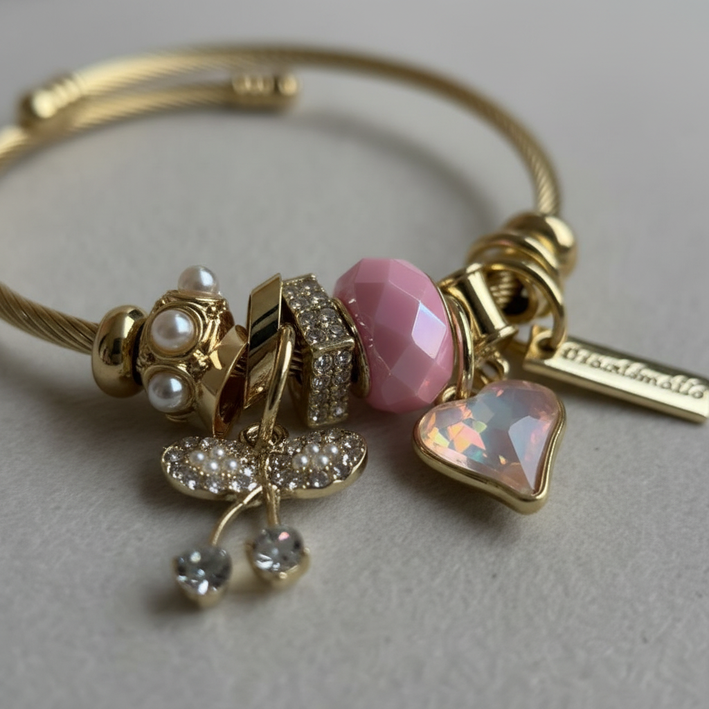 Rosé Charm Bracelet — gold bracelet India — SIOBHÁN