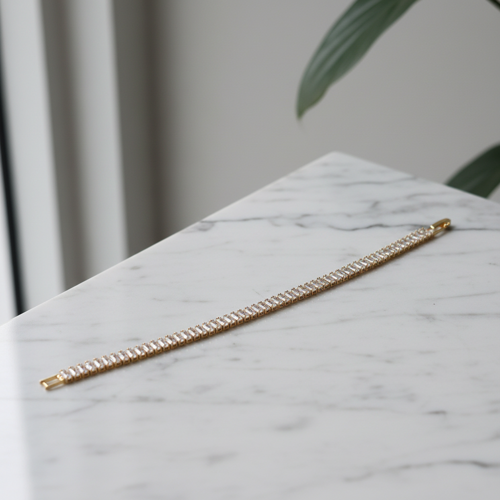Diamond Baguette Tennis Bracelet
