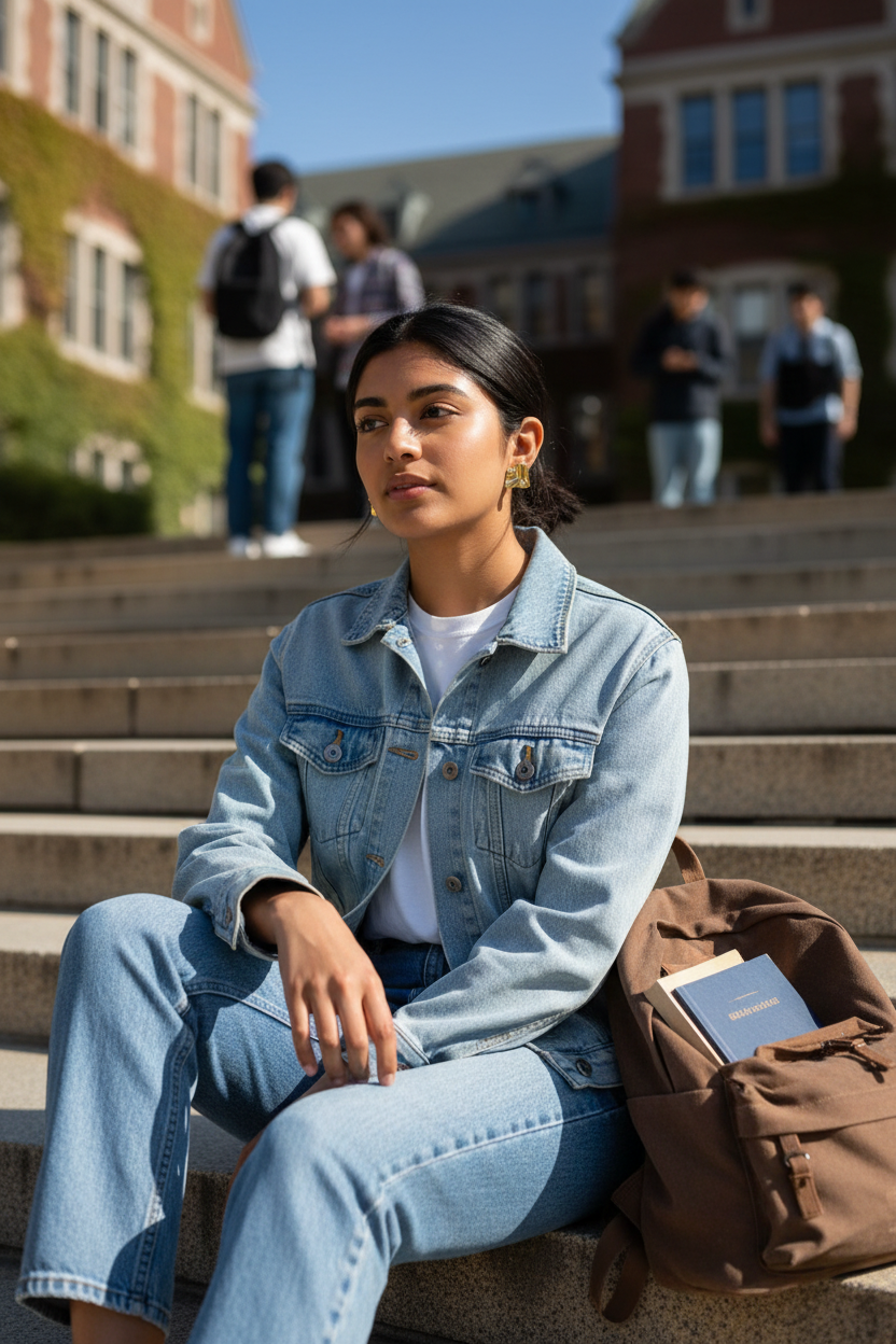 Molten Gold Stud Earrings college campus lifestyle — anti-tarnish fashion earrings India — SIOBHÁN