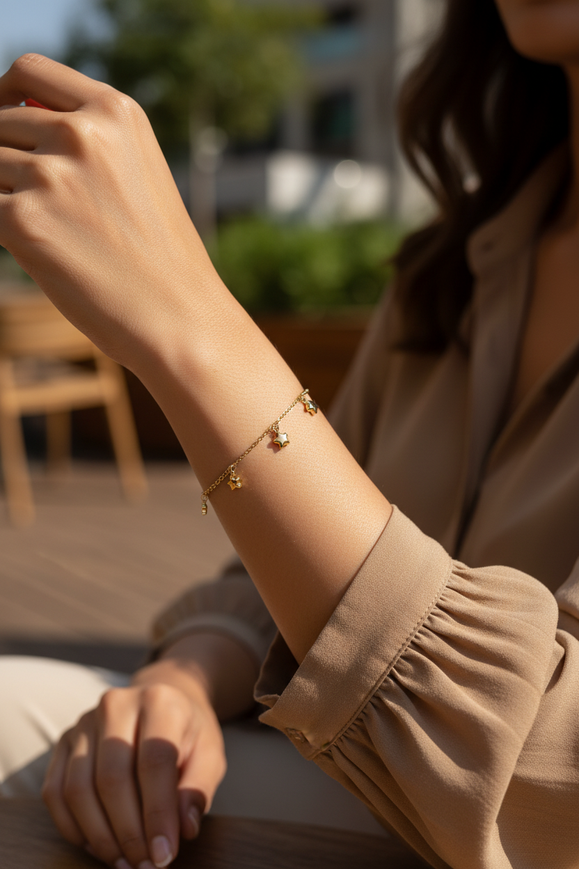 Celeste Star Charm Bracelet