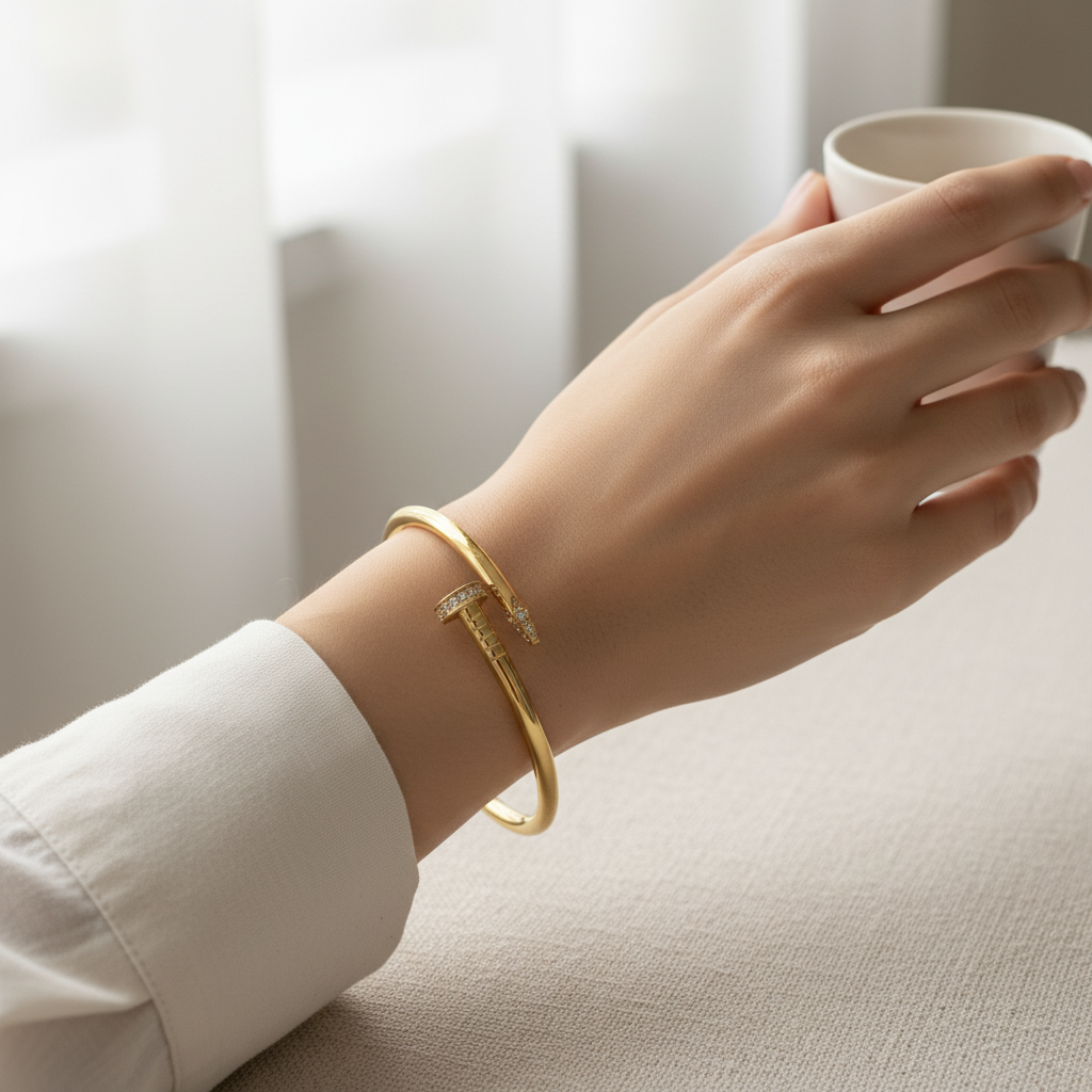 Nail Cuff Bangle