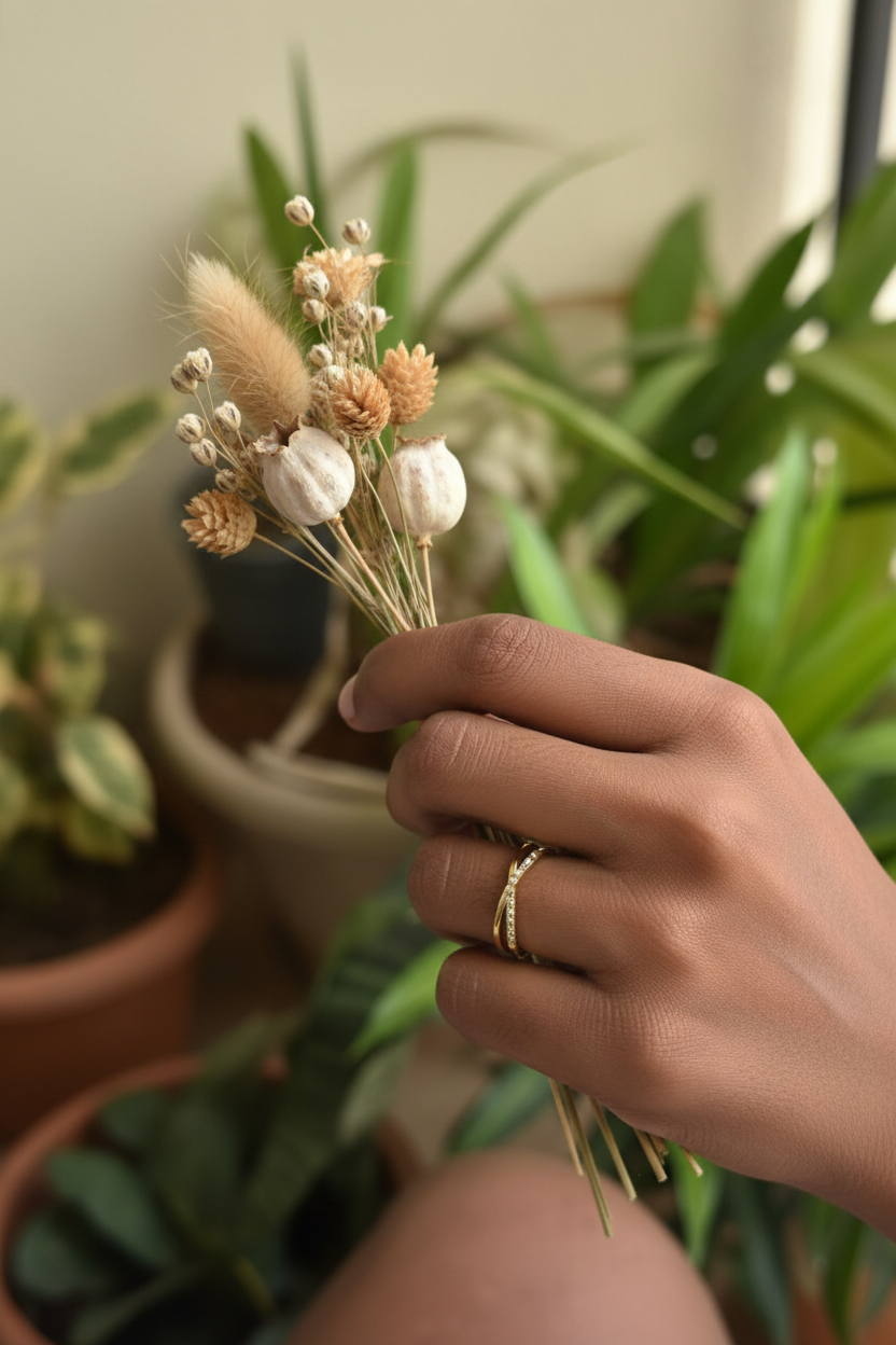 Pavé Crossover Double Band Ring