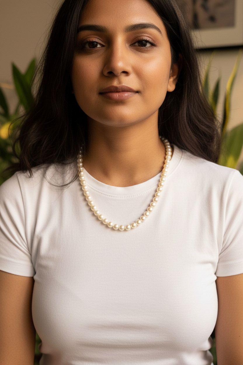 Classic Pearl Strand Necklace