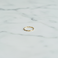 Gold Wavy Chevron Band Ring