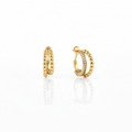 Twila Beaded Pavé Hoops
